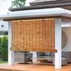 Bamboo Roller Blind, Outdoor Privacy & Sun Shade, Weather-Resistant, 135 x 280 cm view 1