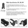 Woodworking Edge Trimmer with 3 Blades, R1/R2/R3 view 2
