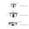 KOHARA 3-Piece Stainless Steel Cookware Set view 2