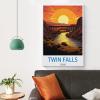 LNUYITR Twin Falls Idaho Vintage Travel Poster, 20 x 30 cm view 4