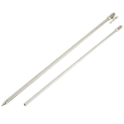 Domasvmd Telescopic Stainless Steel Carp Fishing Alarm Bankstick, 35–70 cm