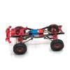 UNARAY Metal Chassis Link Rod, Shock and Driveshaft Set for WPL C14/C24/C24-1/C54 1/16 RC Cars, Red view 3