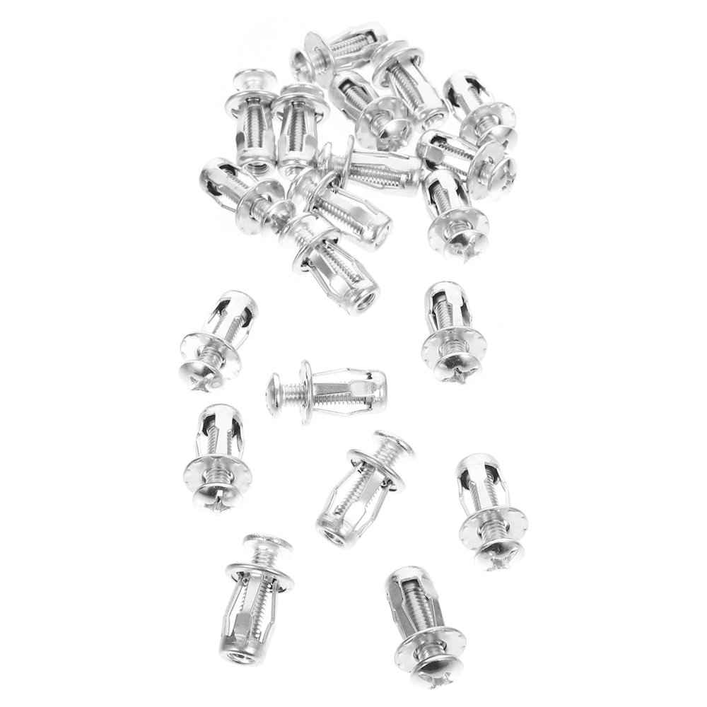 INOOMP 20 Sets Galvanized Carbon Steel and Stainless Steel Hollow Wall Anchors