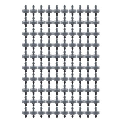 plplaaoo Irrigation Connector Kit, 100-Pack Pressure-Compensating 4 L Drip Emitters with Hose Elbow Connectors
