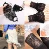 Duories 1-Yard Elastic Lace Trim, 16 cm, Floral Decorative Lace, Beige view 4