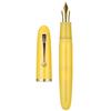 Jinhao 9019 Dadao Series #8 Heartbeat Fountain Pen, Medium Nib, Yellow Jade Acrylic, Gold Clip view 1