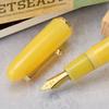 Jinhao 9019 Dadao Series #8 Heartbeat Fountain Pen, Medium Nib, Yellow Jade Acrylic, Gold Clip view 4