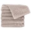 Pure Label Guest Towel 6-Pack, 30 x 50 cm, 100% Cotton - Stone view 1