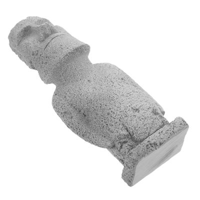 HOOTNEE Sandstone Garden Moai Statue for Aquariums