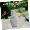 HOOTNEE Sandstone Garden Moai Statue for Aquariums view 2