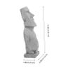 HOOTNEE Sandstone Garden Moai Statue for Aquariums view 3