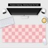 SXCKANG Pink Desk Mat, Checkered Pattern, 800 x 300 mm view 3