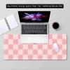 SXCKANG Pink Desk Mat, Checkered Pattern, 800 x 300 mm view 4