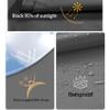 Shade Sail 3 x 6.5 m, Dark Gray view 3
