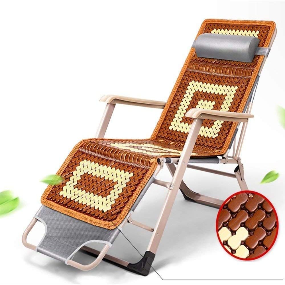 Outdoor Zero-Gravity Lounge Chairs with Cushions, Adjustable, Foldable, 2-Pack