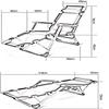 Outdoor Zero-Gravity Lounge Chairs with Cushions, Adjustable, Foldable, 2-Pack view 4