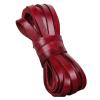 2 m Red Retro Cow Leather Cord, Flat/Round, for DIY Bracelet Making (Flat 8 x 2 mm) view 1