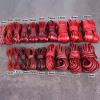 2 m Red Retro Cow Leather Cord, Flat/Round, for DIY Bracelet Making (Flat 8 x 2 mm) view 3