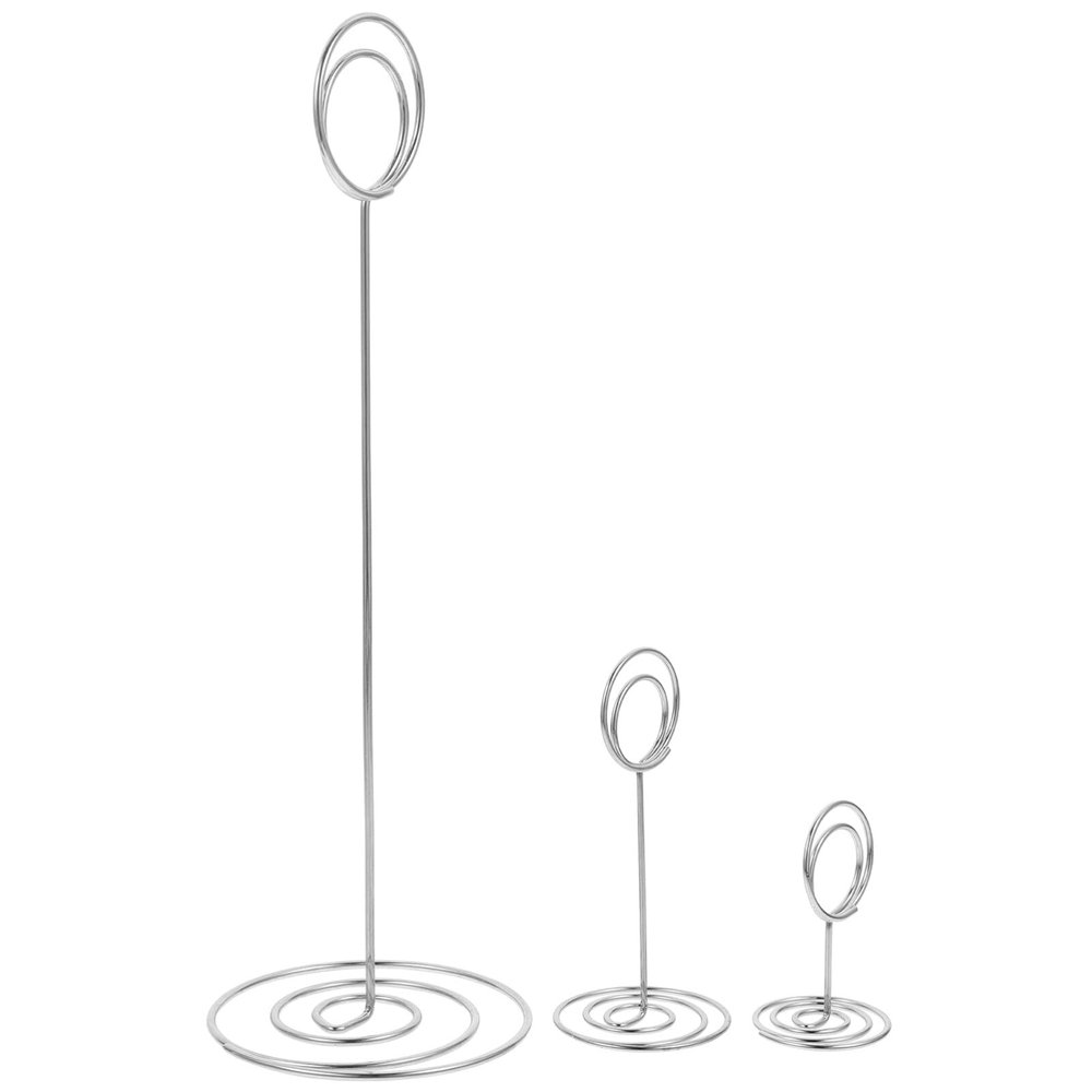 36-Piece Carbon Steel Place Card Holders for Cards and Notes