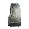 Chinese-Style Glass Vase for Fresh or Dried Flowers, Gray, L view 1