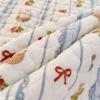 Milk Velvet Quilted Bed Sheet, Thickened Lace Bedding, 200 x 220 cm view 2