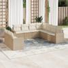 Tidyard 9-Piece PE Rattan Outdoor Lounge Set with Cushions view 1