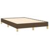 vidaXL Box Spring Bed with Mattress Dark Brown 120x190 cm Fabric view 4