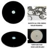TMKDNNKG Large Black Lazy Susan, 10 mm Tempered Glass Rotating Tray view 4