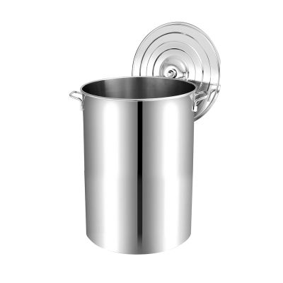KOHARA Stainless Steel Stockpot with Lid, 48 L, 35 cm Diameter x 50 cm H