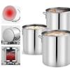 KOHARA Stainless Steel Stockpot with Lid, 48 L, 35 cm Diameter x 50 cm H view 3
