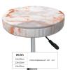 ZHONGSK Round Bar Stool Cushion Cover, Rose Gold Marble, Washable, Elastic, for 12, 13, and 14 in Stools view 4