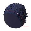 Retro Floral Swim Cap for Long or Short Hair view 3
