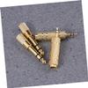 Abaodam 3-Piece Audio Adapter Set for Headphones and Microphones, Gold-Plated view 2
