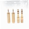 Abaodam 3-Piece Audio Adapter Set for Headphones and Microphones, Gold-Plated view 3