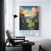 HSAYYIII Canvas Poster, Yorkshire Dales National Park Vintage Travel Poster, 60 x 90 cm view 3