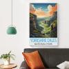 HSAYYIII Canvas Poster, Yorkshire Dales National Park Vintage Travel Poster, 60 x 90 cm view 4