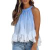 Women's Summer Sleeveless Loose Tunic Tank Top view 1