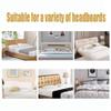 Vertical Stripe Stretch Headboard Cover, Khaki, 150 cm view 2