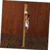 ABOOFAN Resin Crucifix Cross, Catholic Home Decor, Rounded Edges, Black Religious Symbol view 3