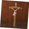 ABOOFAN Resin Crucifix Cross, Catholic Home Decor, Rounded Edges, Black Religious Symbol view 4