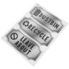Operitacx 4-Piece Self-Adhesive Recycling Stickers for Waste Separation view 3