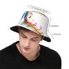 MyPiky Unisex Bucket Hat with Colorful Musical Notes, Packable Sun Hat, One Size view 3