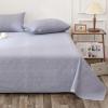 Blue Cotton and Linen Bed Sheet, Single Piece, 270 x 235 cm, for 2.0 m Bed view 2