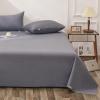 Blue Cotton and Linen Bed Sheet, Single Piece, 270 x 235 cm, for 2.0 m Bed view 3