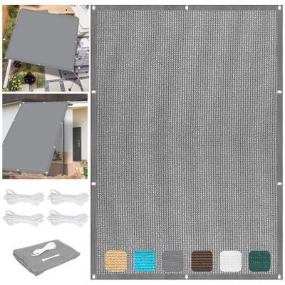 Rectangular Shade Sail 4 x 5.5 m, Light Gray