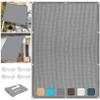 Rectangular Shade Sail 4 x 5.5 m, Light Gray view 1