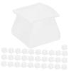 Housoutil 32-Pack White Silicone Chair and Table Leg Caps view 1