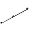 Industrial Wrought-Iron Stair Handrail, Black, 12 ft view 1