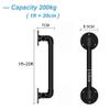 Industrial Wrought-Iron Stair Handrail, Black, 12 ft view 2