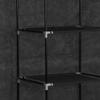 LAPOOH Fabric Wardrobe with Shelves and Hanging Rails, Black, 150 x 45 x 175 cm view 2